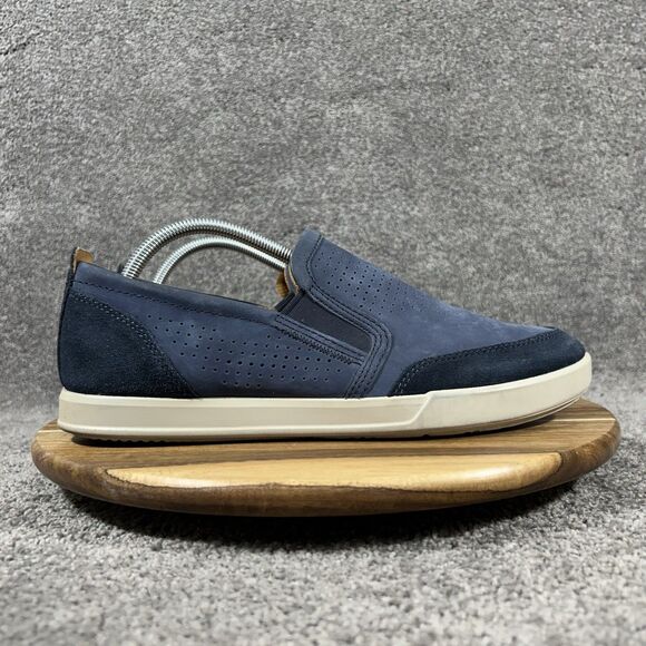 Ecco Collin 2.0 Mens Size 9 Blue Nubuck Perf Comfy Casual Loafers Slip On Shoes main image 7